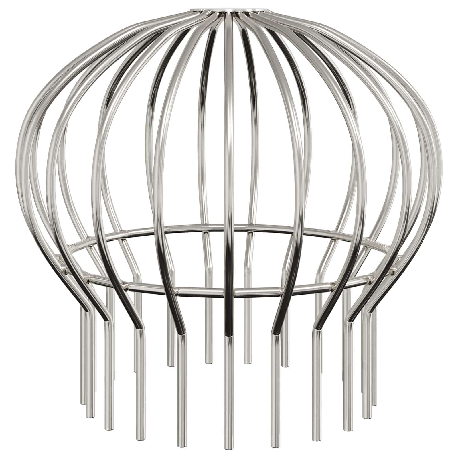 Tagrende bladbeskytter 8 pcs Sølv 200 mm Rustfrit stål