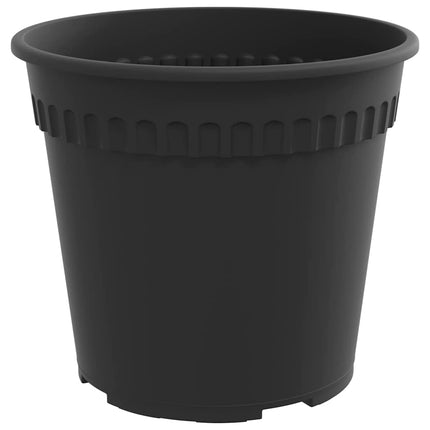 Rund Blomsterpotte 6 pcs Sort Ø 17 x 14 cm Plastik