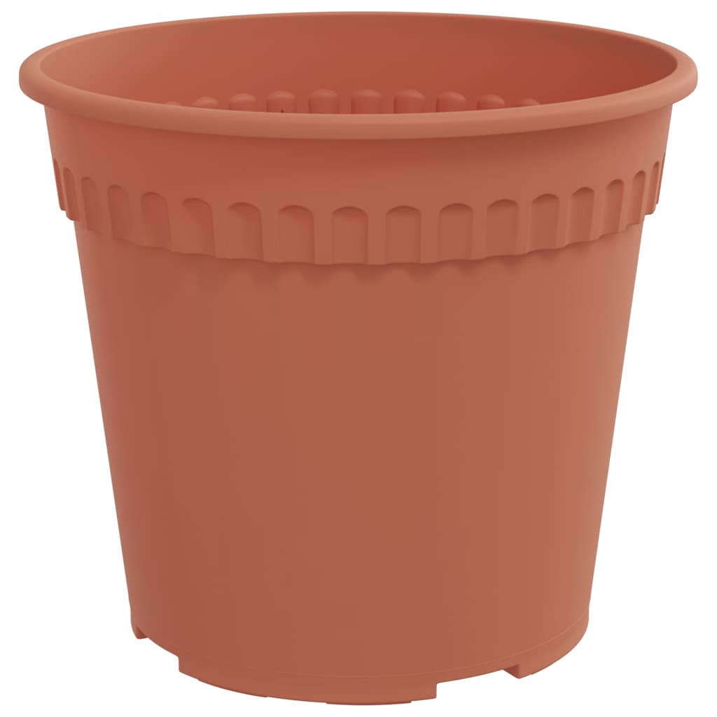 Rund Blomsterpotte 24 pcs Mursten Rød Ø 19 x 16 cm Plastik