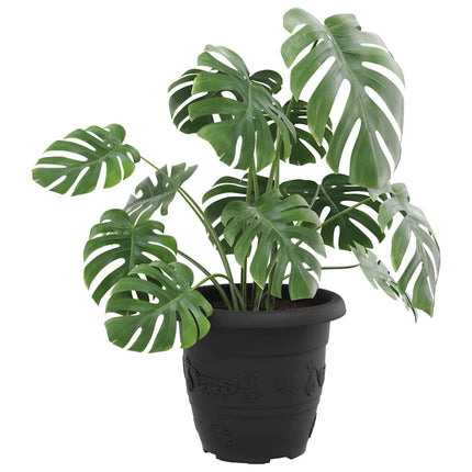 Rund Blomsterpotte 24 pcs Sort Ø 30 x 25 cm Plastik