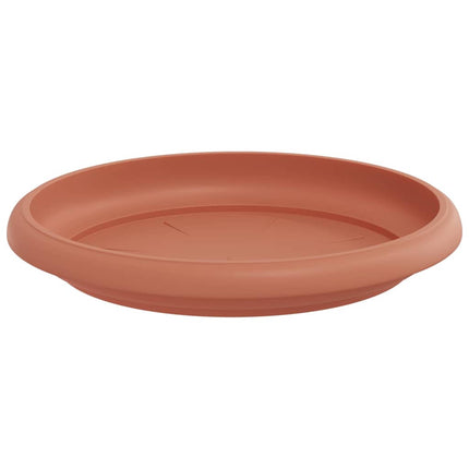 Rund Blomsterbakke 6 pcs Mursten Rød Ø 14 x 2 cm Plastik