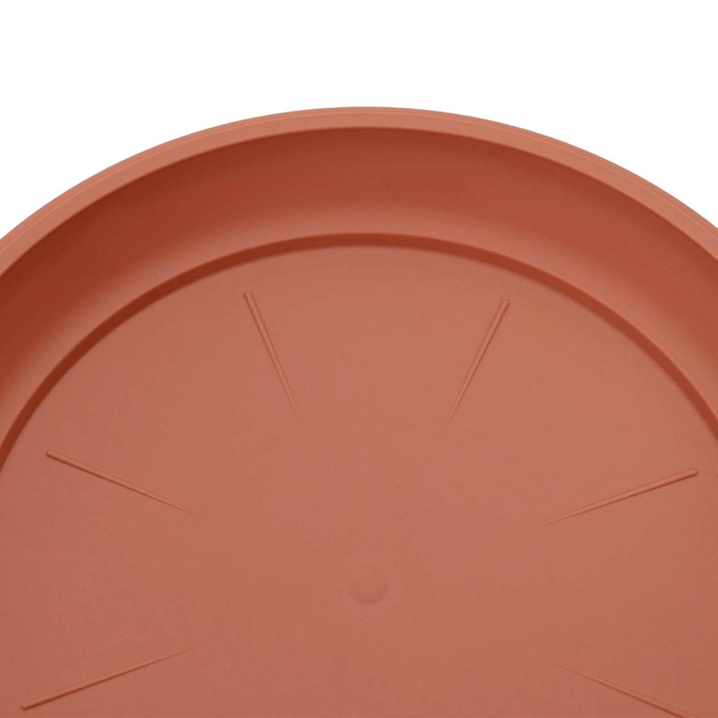 Rund Blomsterbakke 6 pcs Mursten Rød Ø 17,5 x 2 cm Plastik