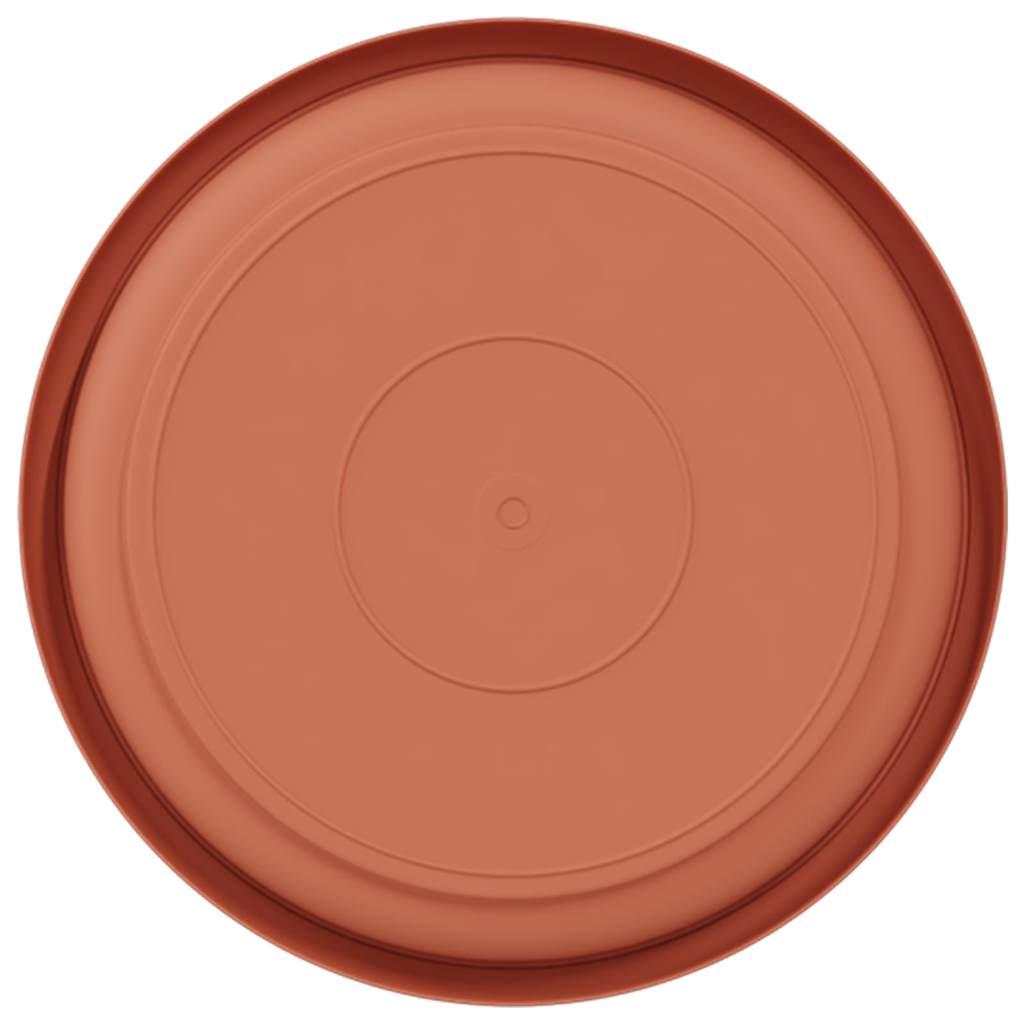 Rund Blomsterbakke 6 pcs Mursten Rød Ø 17,5 x 2 cm Plastik