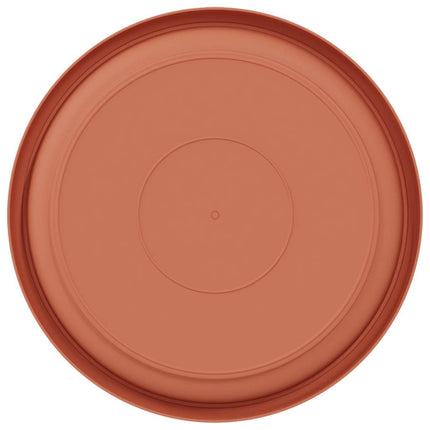 Rund Blomsterbakke 6 stk. Mursten Rød Ø 21,5 x 2,5 cm Plastik