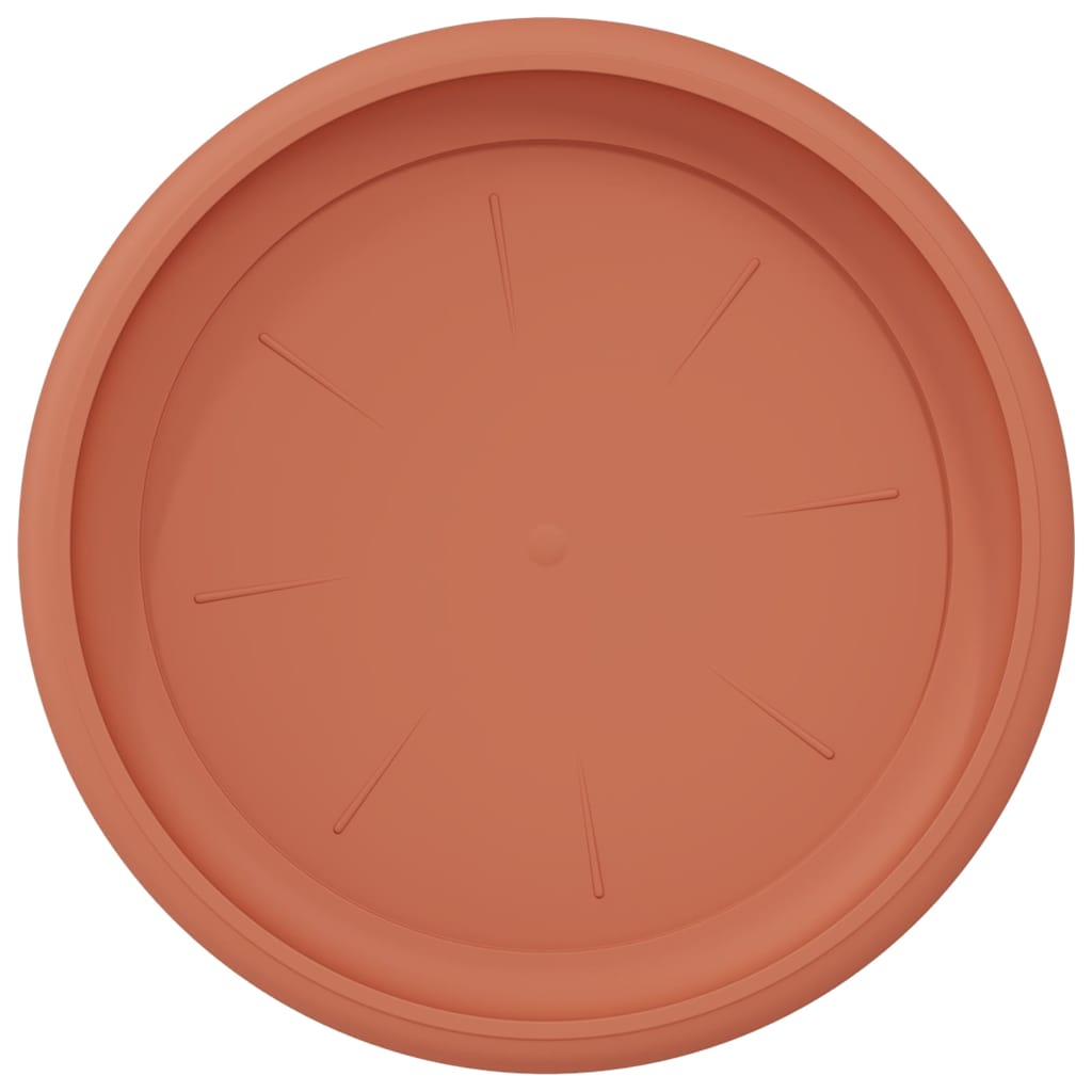 Rund Blomsterbakke 6 pcs Mursten Rød Ø 21,5 x 2,5 cm Plastik