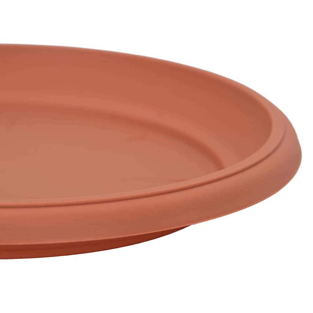 Rund Blomsterbakke 6 pcs Mursten Rød Ø 27 x 2,5 cm Plastik