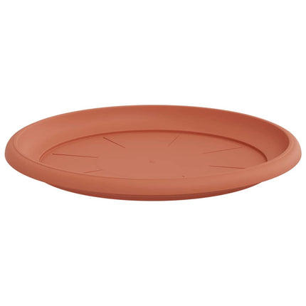 Rund Blomsterbakke 6 stk. Mursten Rød Ø 27 x 2,5 cm Plastik
