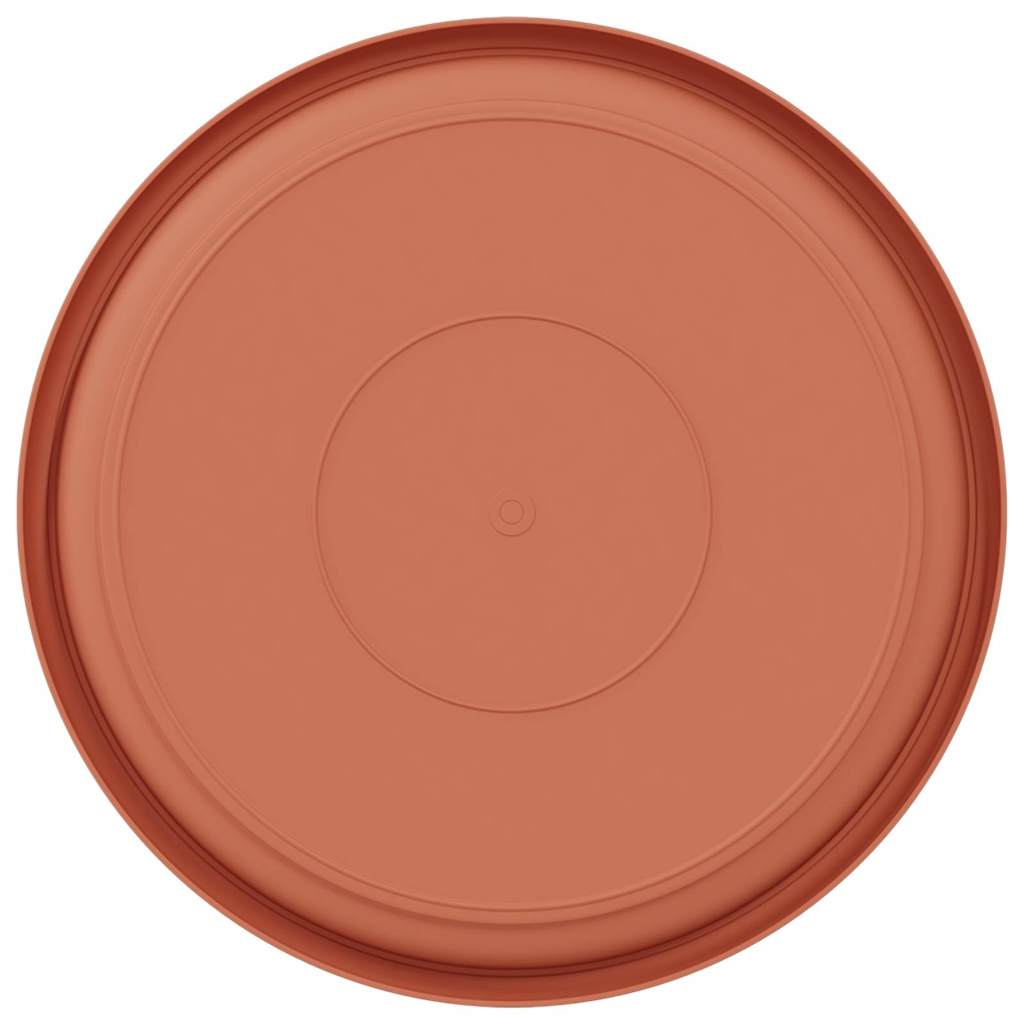 Rund Blomsterbakke 6 pcs Mursten Rød Ø 27 x 2,5 cm Plastik