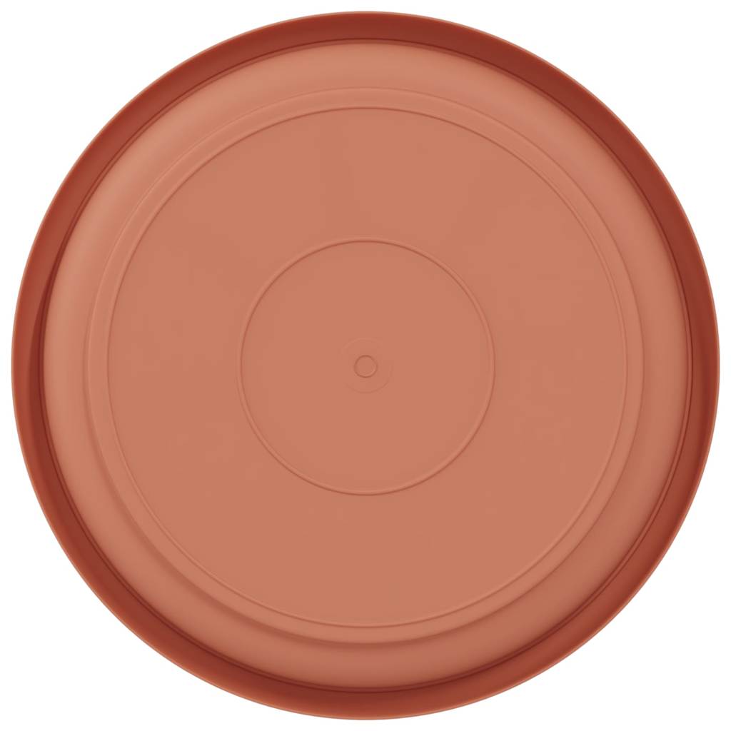 Rund Blomsterbakke 24 pcs Mursten Rød Ø 14 x 2 cm Plastik