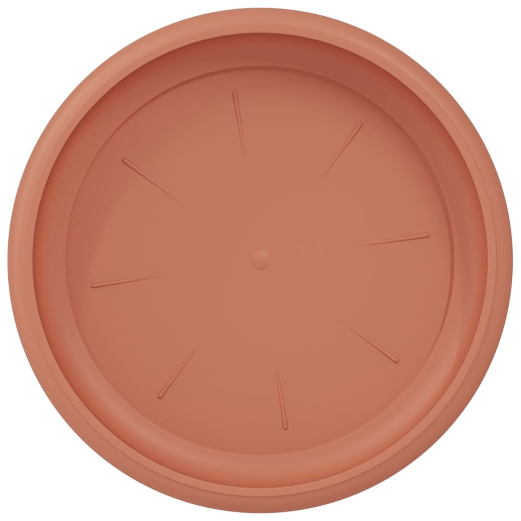 Rund Blomsterbakke 24 pcs Mursten Rød Ø 14 x 2 cm Plastik