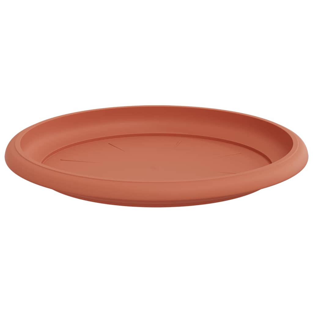 Rund Blomsterbakke 24 pcs Mursten Rød Ø 14 x 2 cm Plastik