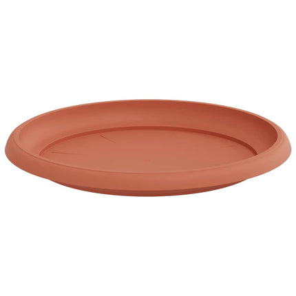 Rund Blomsterbakke 24 stk. Mursten Rød Ø 23,5 x 2,5 cm Plastik