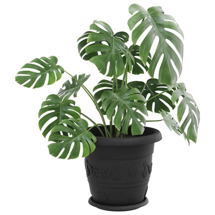 Rund Blomsterbakke 24 stk. Sort Ø 23,5 x 2,5 cm Plastik