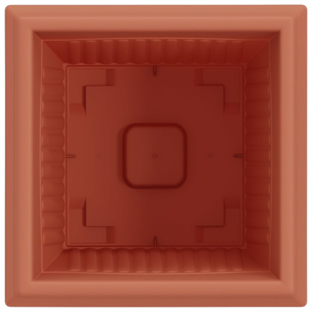 Firkantet Blomsterkrukke 6 pcs Mursten Rød 20 x 20 x 16 cm