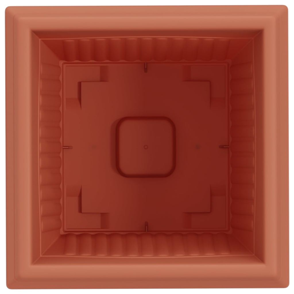 Firkantet Blomsterkrukke 6 pcs Mursten Rød 28,5 x 28,5 x 22 cm