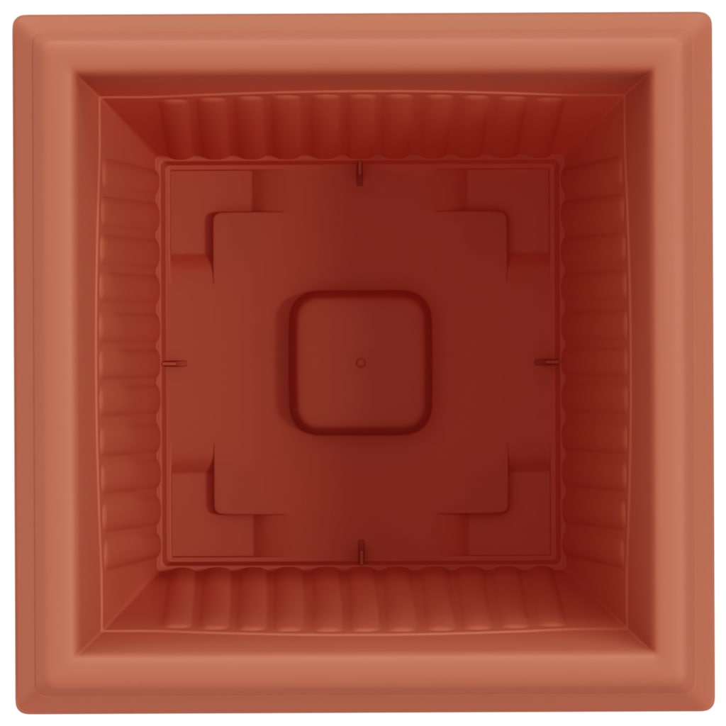 Firkantet Blomsterkrukke 6 pcs Mursten Rød 38 x 38 x 30 cm