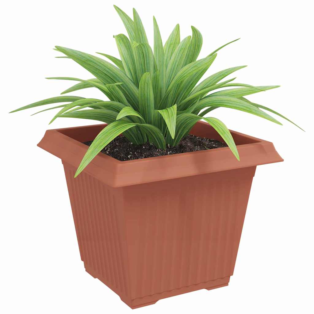 Firkantet Blomsterkrukke 6 pcs Mursten Rød 43 x 43 x 33,5 cm