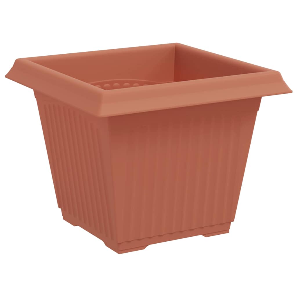 Firkantet Blomsterkrukke 24 pcs Mursten Rød 33 x 33 x 26 cm