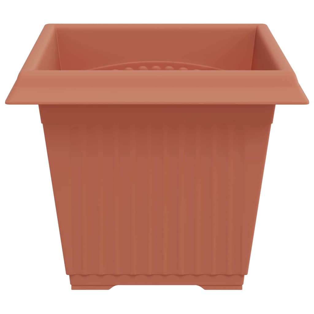 Firkantet Blomsterkrukke 24 pcs Mursten Rød 33 x 33 x 26 cm