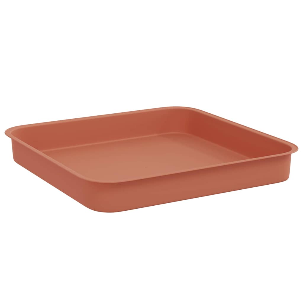Firkantet Blomsterbakke 6 pcs Mursten Rød 15 x 15 x 2 cm