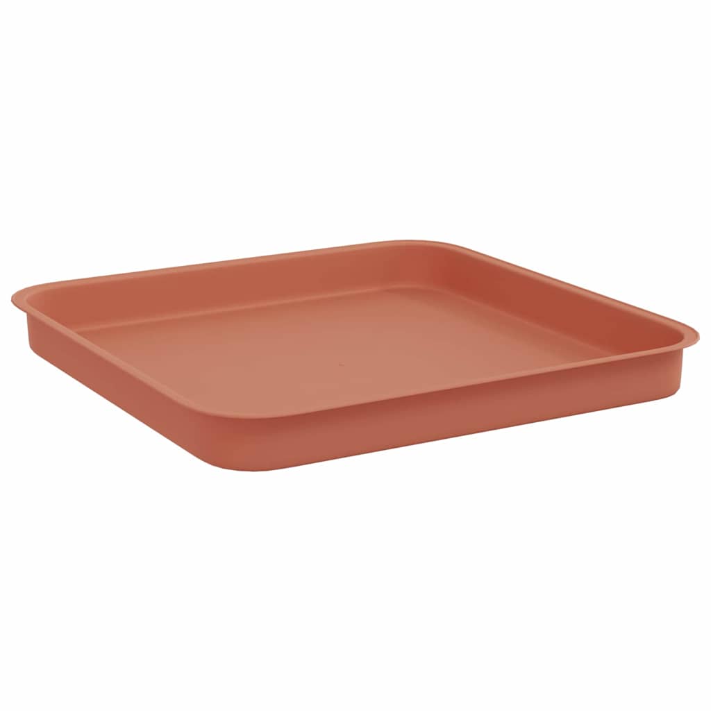 Firkantet Blomsterbakke 6 pcs Mursten Rød 25,5 x 25,5 x 2,5 cm