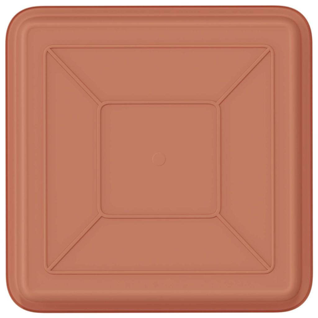 Firkantet Blomsterbakke 24 pcs Mursten Rød 18 x 18 x 2 cm