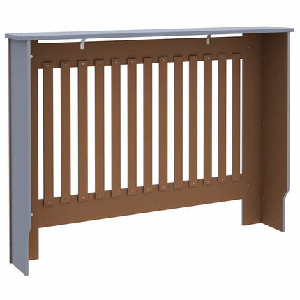 Radiatorcover 2 stk. Grå 112 x 19 x 81,5 cm Konstrueret træ