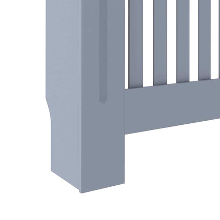 Radiatorcover 2 stk. Grå 152 x 19 x 81,5 cm Konstrueret træ