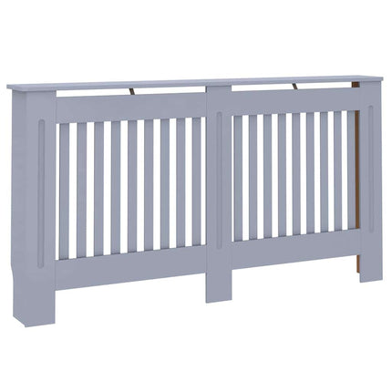 Radiatorcover 2 stk. Grå 152 x 19 x 81,5 cm Konstrueret træ