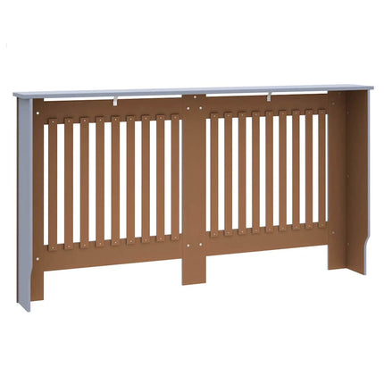 Radiatorcover 2 stk. Grå 152 x 19 x 81,5 cm Konstrueret træ