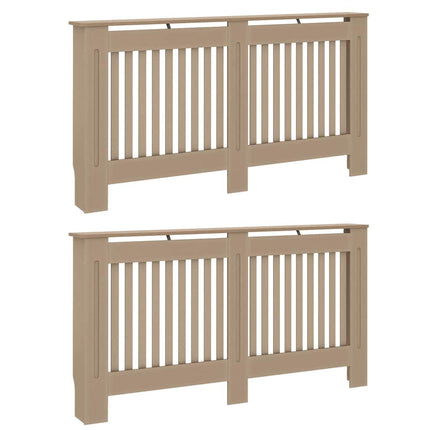 Radiatorcover 2 stk. Sonoma-eg 152 x 19 x 81,5 cm
