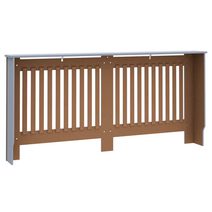 Radiatorcover 2 stk. Grå 172 x 19 x 81,5 cm Konstrueret træ