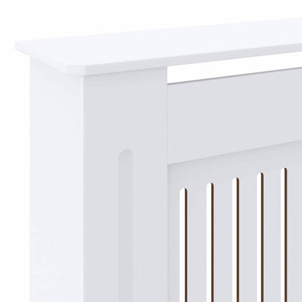 Radiatorcover 2 stk. Hvid 205 x 20,5 x 81,5cm Konstrueret træ