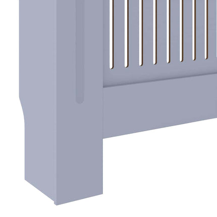 Radiatorcover 2 stk. Grå 205 x 20,5 x 81,5cm Konstrueret træ
