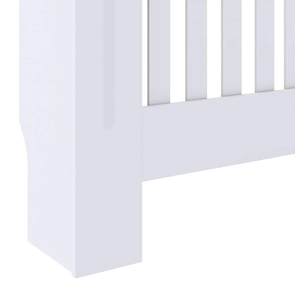 Radiatorcover 2 stk. Hvid 78 x 19 x 81,5cm Konstrueret træ