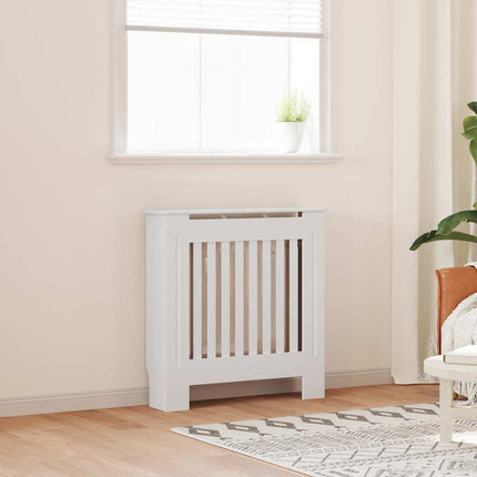 Radiatorcover 2 stk. Hvid 78 x 19 x 81,5cm Konstrueret træ