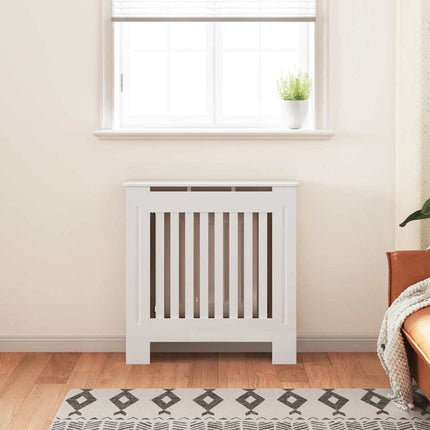 Radiatorcover 2 stk. Hvid 78 x 19 x 81,5cm Konstrueret træ