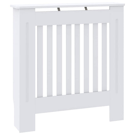 Radiatorcover 2 stk. Hvid 78 x 19 x 81,5cm Konstrueret træ