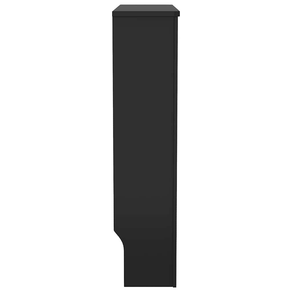 Radiatorcover Sort 78 x 19 x 81,5cm Konstrueret træ