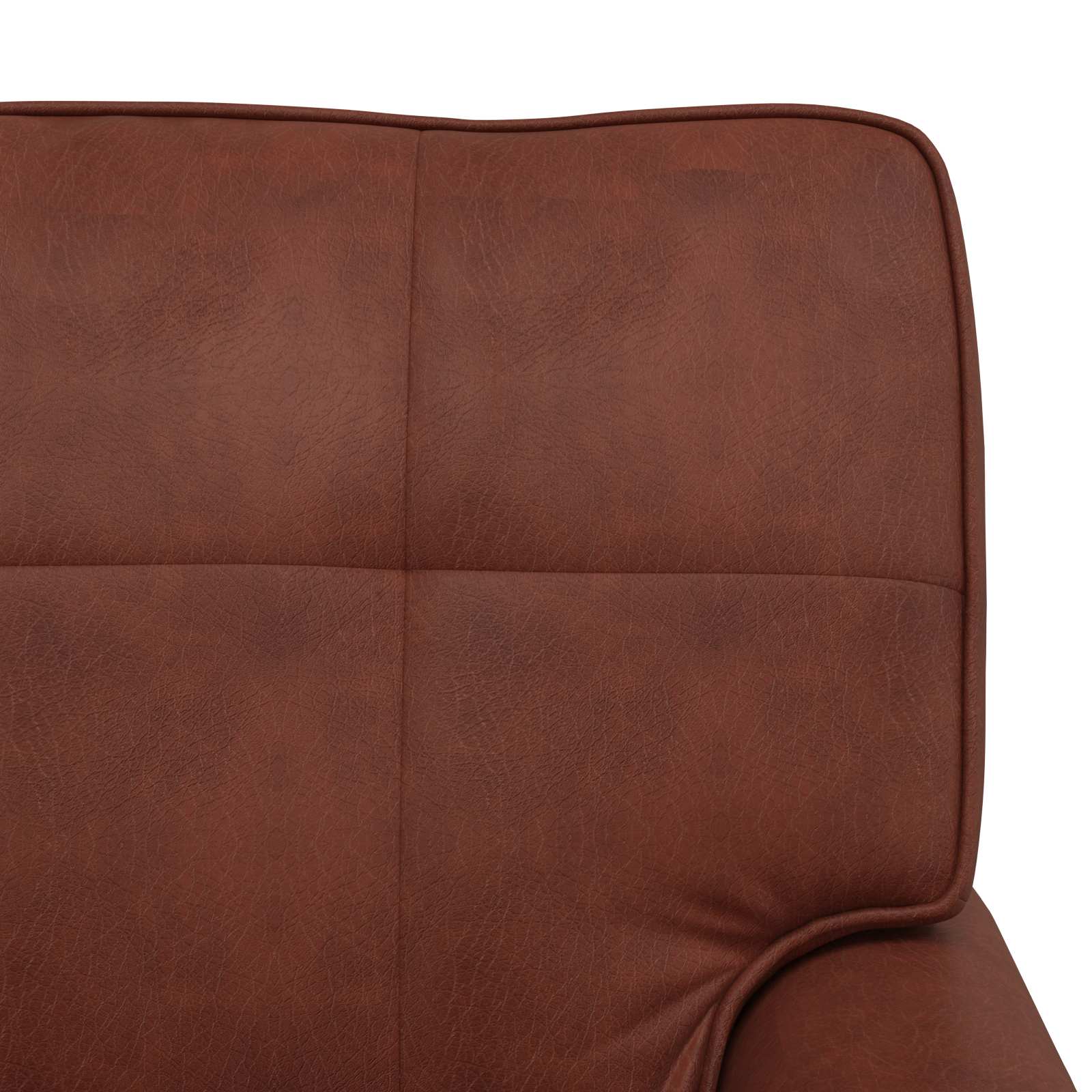 Chaise Lounge Skinnende Brun 91 x 157 x 91 cm Faux læder