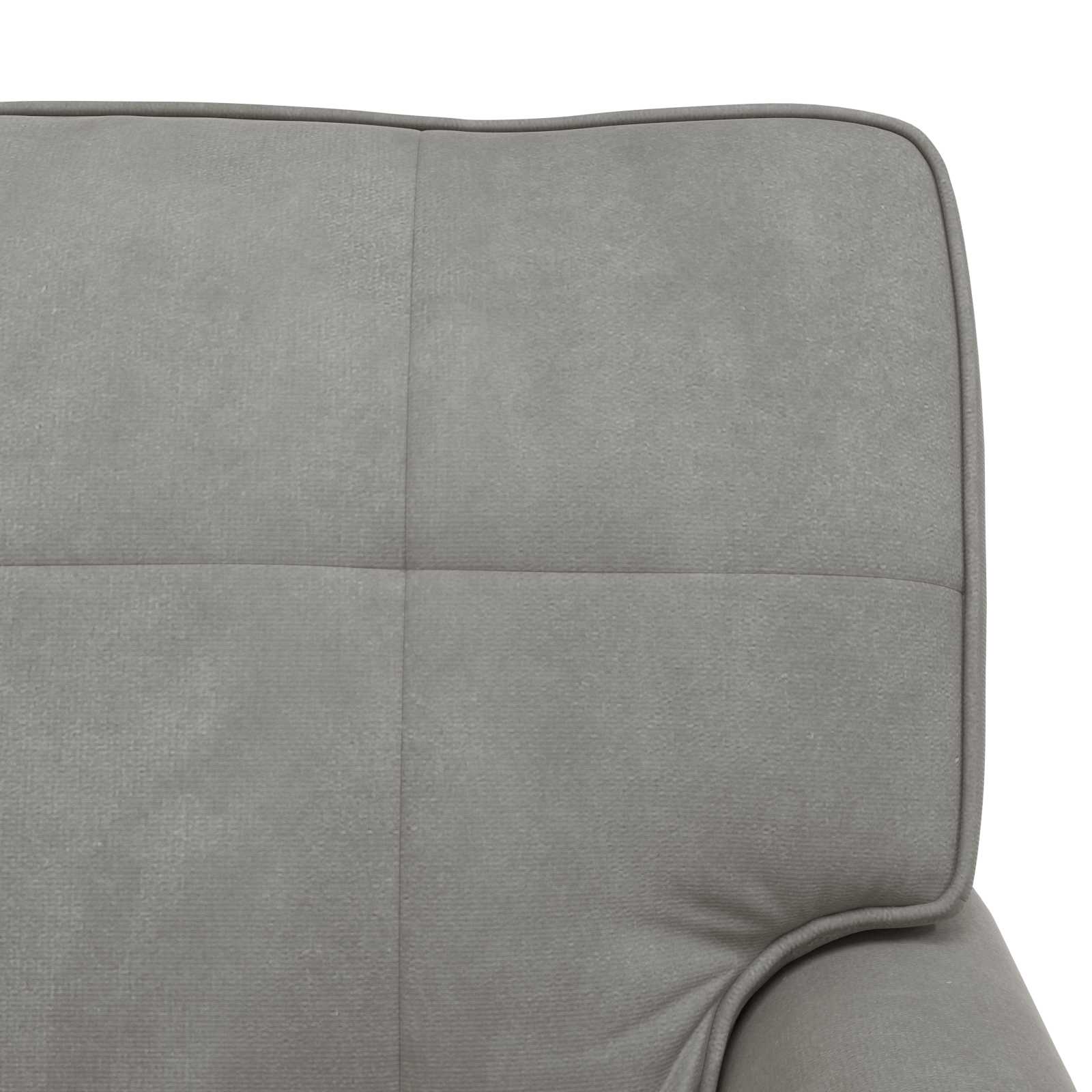 Chaise Lounge med pude Lysegrå 91 x 157 x 91 cm Fløjl