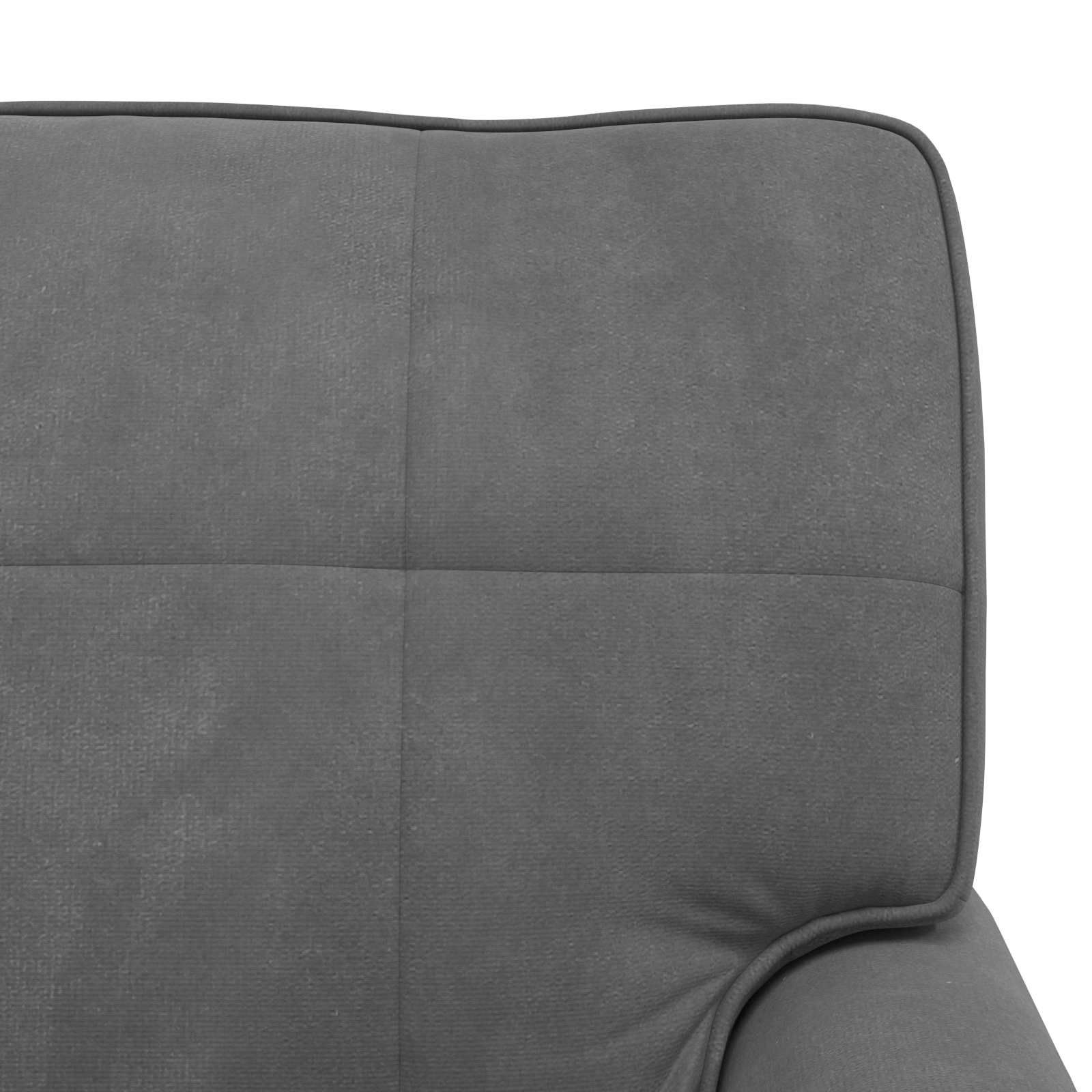 Chaise Lounge med pude Mørkegrå 91 x 157 x 91 cm Fløjl
