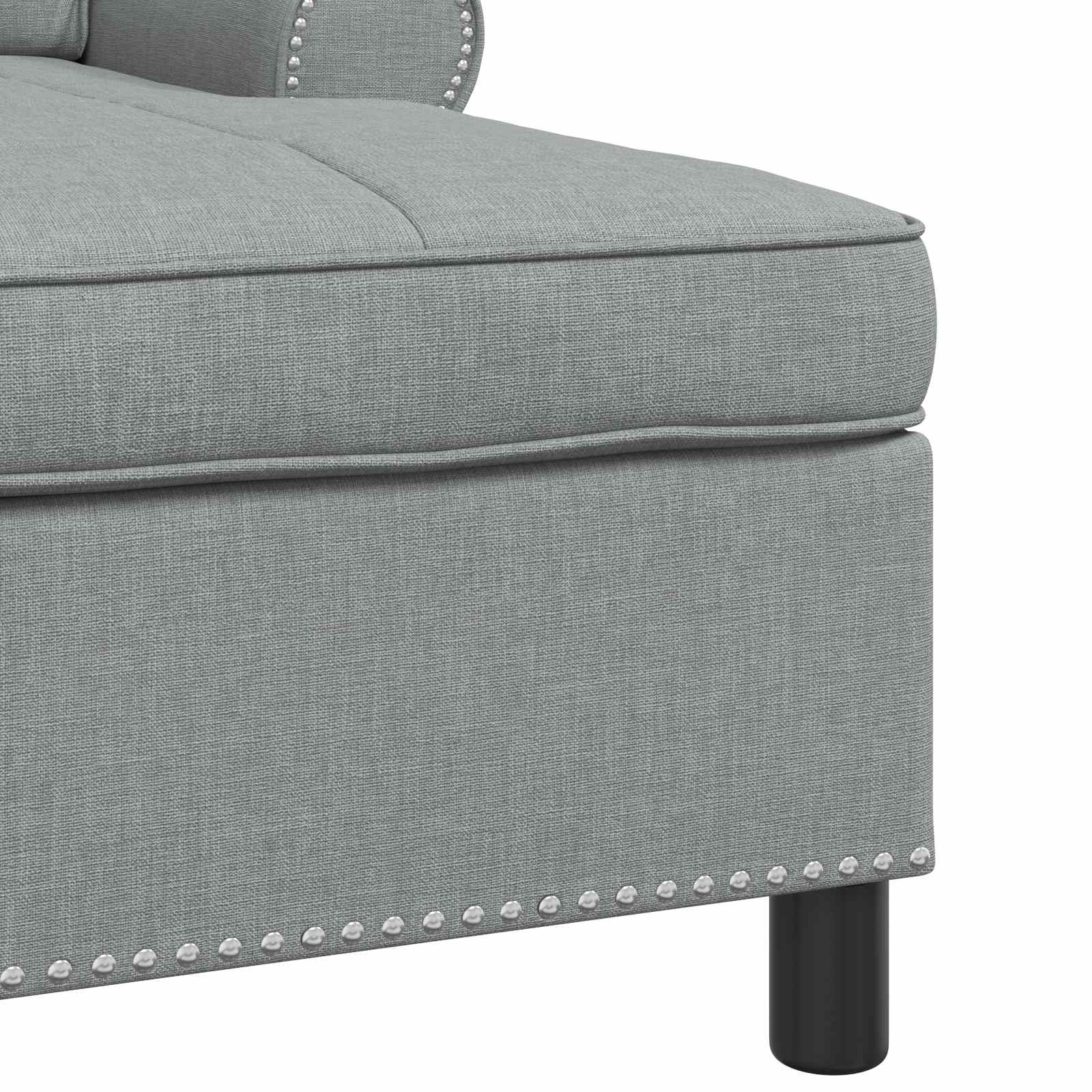 Chaise Lounge med pude Lysegrå 91 x 157 x 91 cm Stof