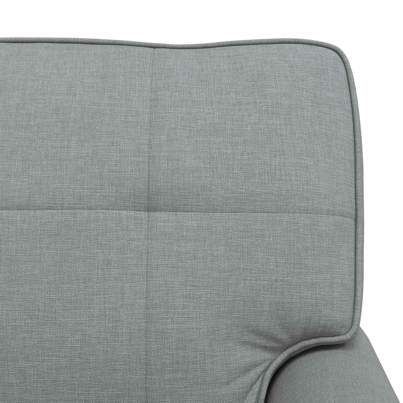 Chaise Lounge med pude Lysegrå 91 x 157 x 91 cm Stof