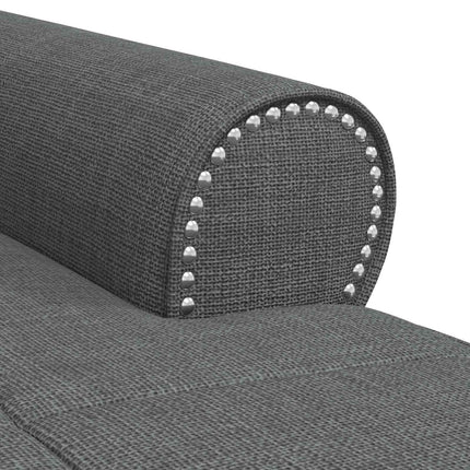 Chaise Lounge Mørkegrå Stof 91 x 157 x 91 cm