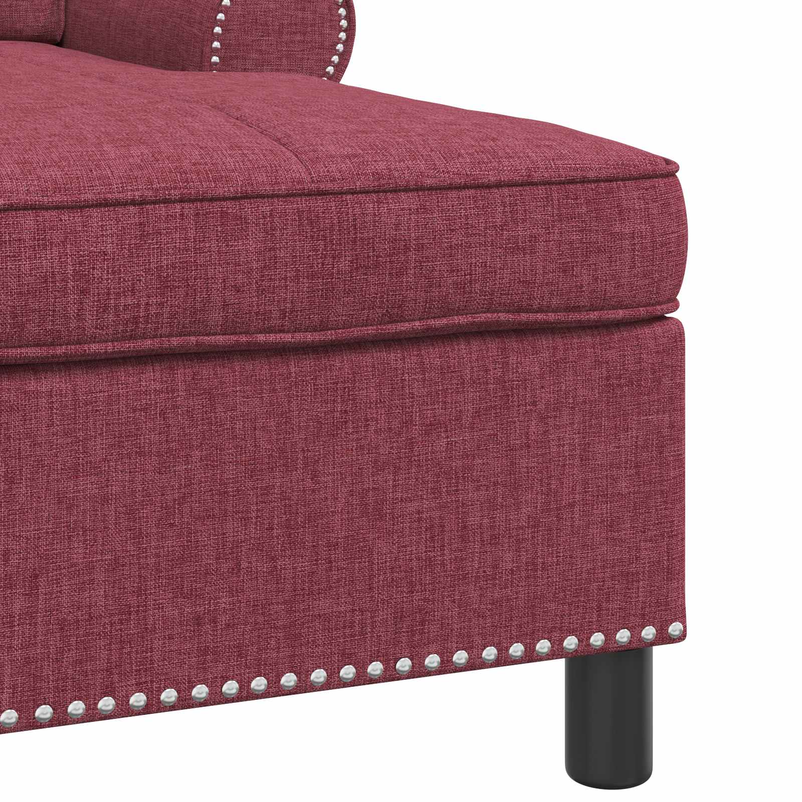 Chaise Lounge med pude Vinrød 91 x 157 x 91 cm Stof