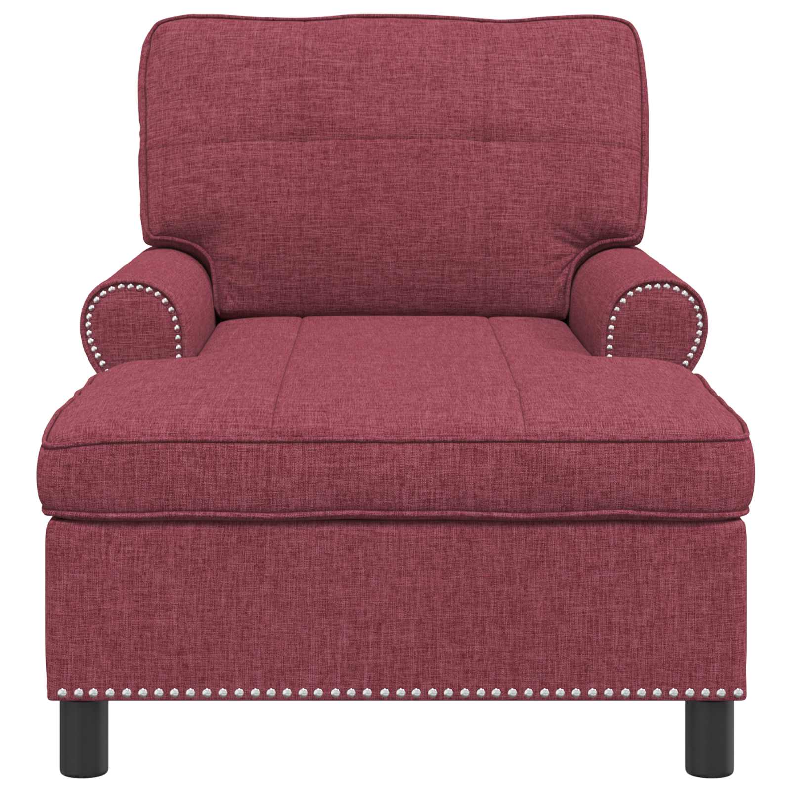 Chaise Lounge med pude Vinrød 91 x 157 x 91 cm Stof