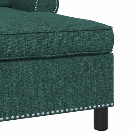 Chaise Lounge Mørkegrøn Stof 91 x 157 x 91 cm