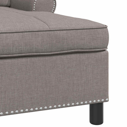 Chaise Lounge Gråbrun Stof 91 x 157 x 91 cm