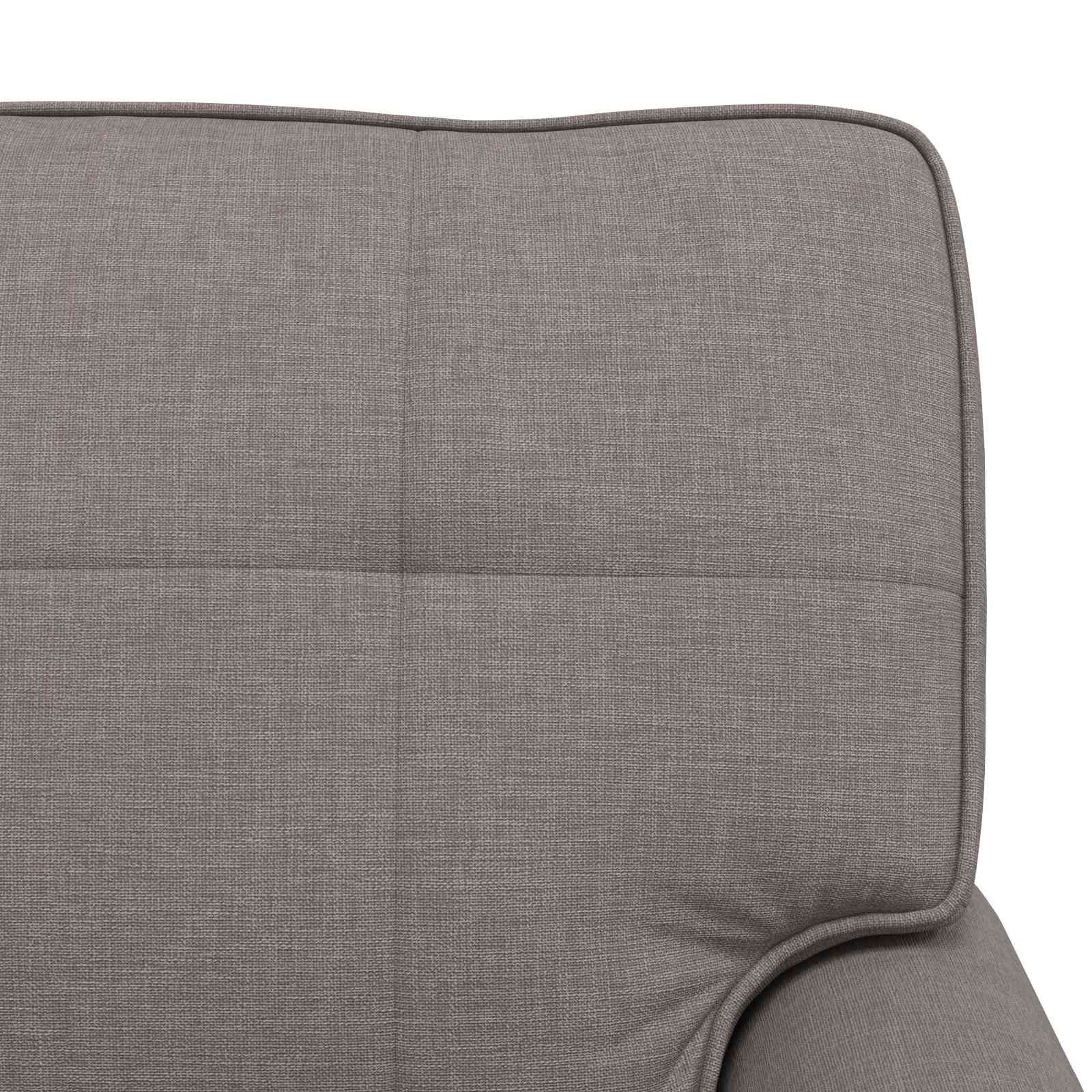 Chaise Lounge med pude Gråbrun 91 x 157 x 91 cm Stof